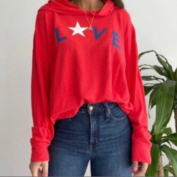 Sundry Red Love Hoodie - Picture 1 of 11